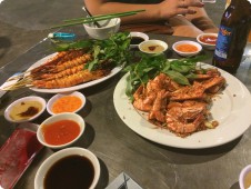 Ron and Ursula enjoy some Vietnamese cuisine 